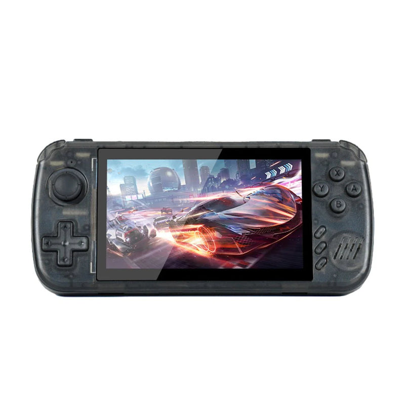 PowKiddy X39 Pro Horizontal 4.3 Inch IPS Retro Handheld Game Console - Transparent Black