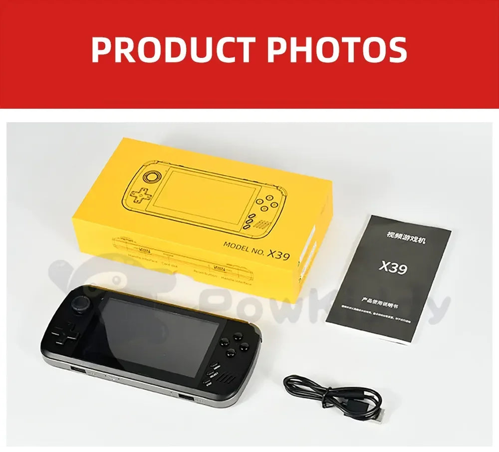 PowKiddy X39 Pro Horizontal 4.3 Inch IPS Retro Handheld Game Console - Accessories