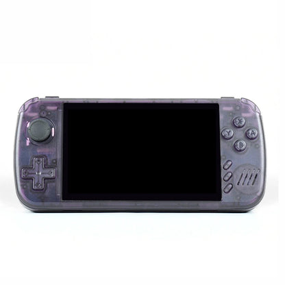 PowKiddy X39 Pro Horizontal 4.3 Inch IPS Retro Handheld Game Console - Transparent Purple