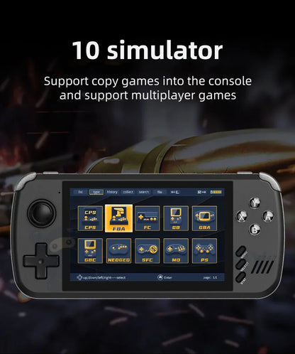 PowKiddy X39 Pro Horizontal 4.3 Inch IPS Retro Handheld Game Console - 10 Simulators