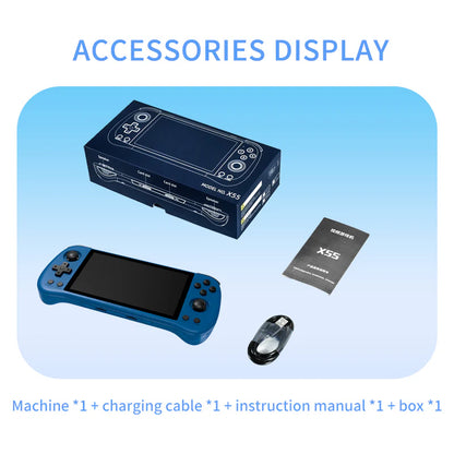 PowKiddy X55 Horizontal Retro Handheld Game Console - Accessories