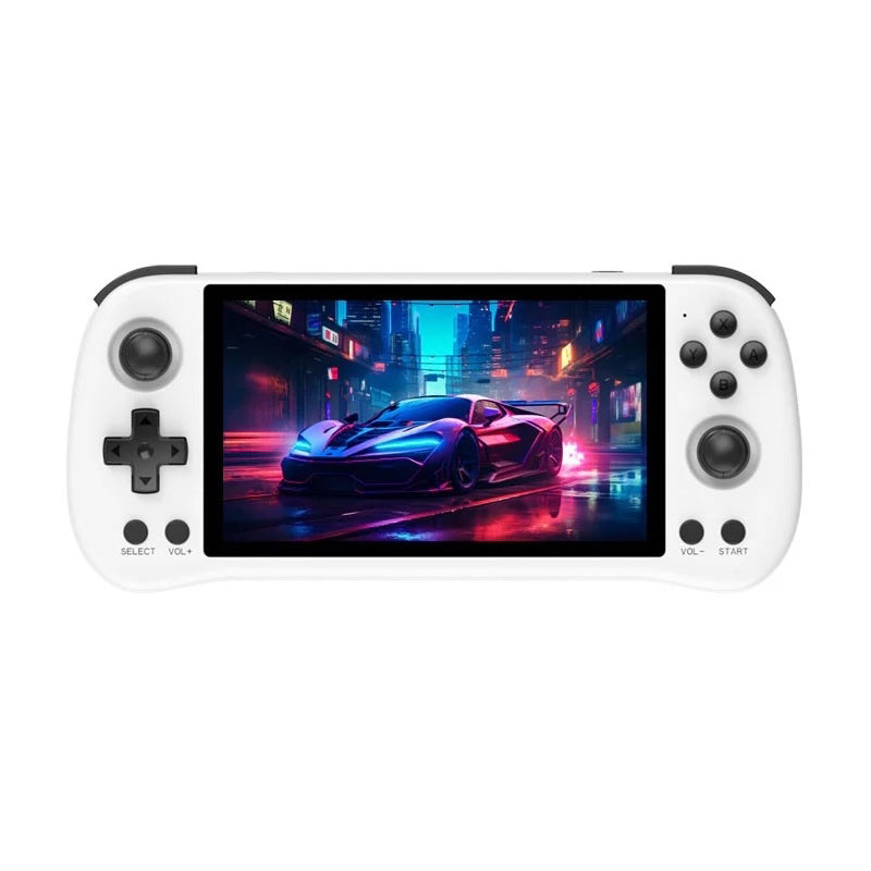 PowKiddy X55 Horizontal Retro Handheld Game Console - White