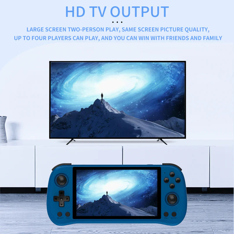 PowKiddy X55 Horizontal Retro Handheld Game Console - HD TV Output