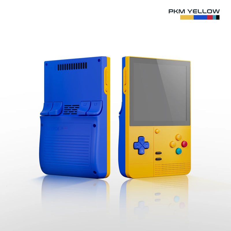 Retroid Pocket Classic Android Retro Handheld Game Console - PKM Yellow