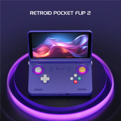 Retroid Pocket Flip 2 Foldable Retro Handheld Game Console - Front View