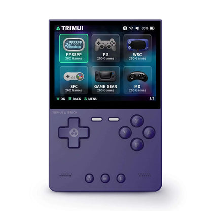 Trimui Brick 3.2 Inch Retro Handheld Game Console - Purple