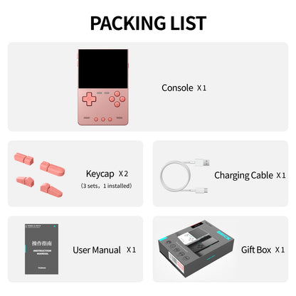 Trimui Brick Hammer 3.2” Metal Retro Handheld Game Console - Packing List