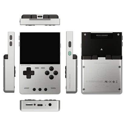 Trimui Brick Hammer 3.2” Metal Retro Handheld Game Console - Silver