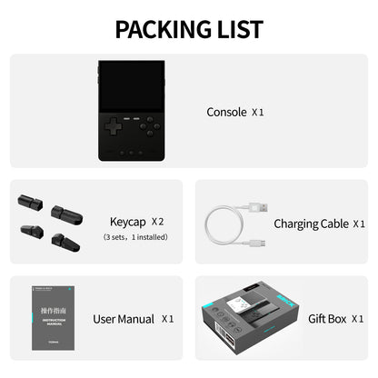 Trimui Brick Hammer 3.2” Metal Retro Handheld Game Console - Packing List