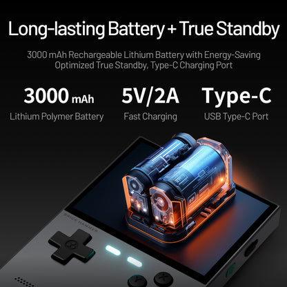 Trimui Brick Hammer 3.2” Metal Retro Handheld Game Console - 3000 mAh Long Lasting Battery Life