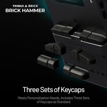 Trimui Brick Hammer 3.2” Metal Retro Handheld Game Console - Three Sets of Keycaps