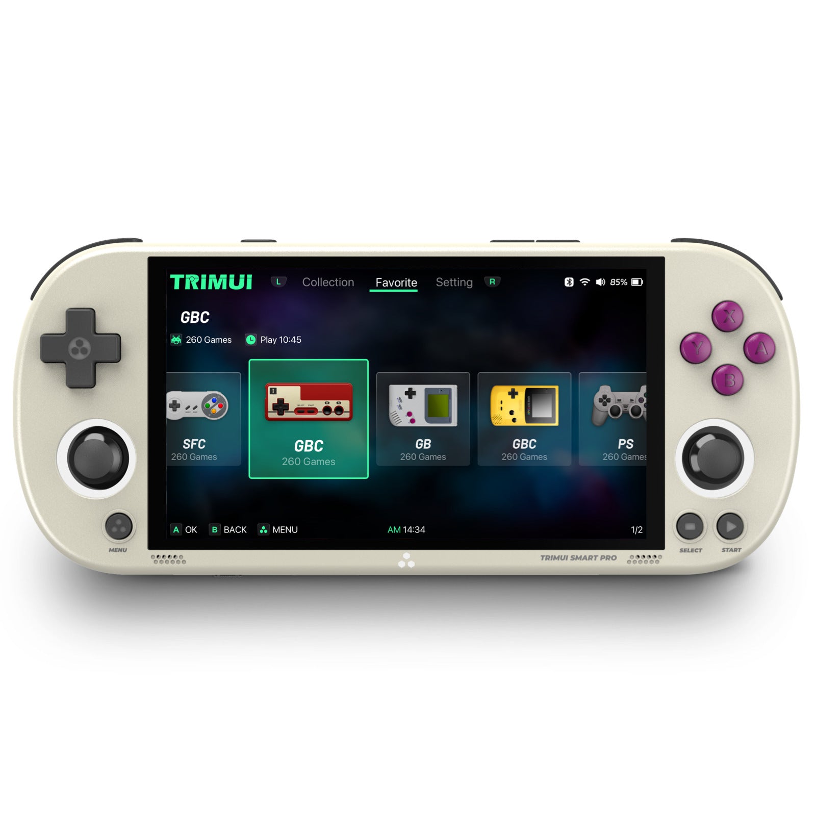 Trimui Smart Pro Retro Handheld Game Console - Gray