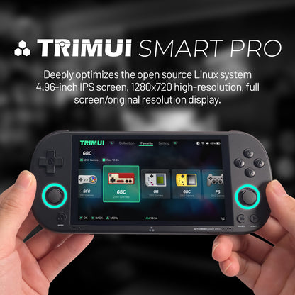 Trimui Smart Pro Retro Handheld Game Console - High Resolution Display
