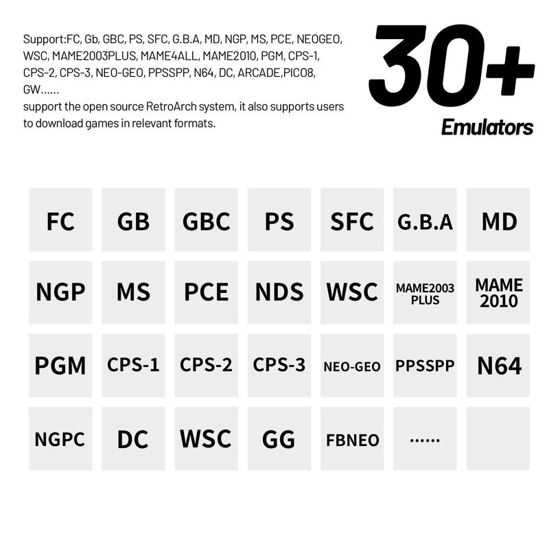 Trimui Smart Pro S Retro Handheld Game Console - 30+ Emulators