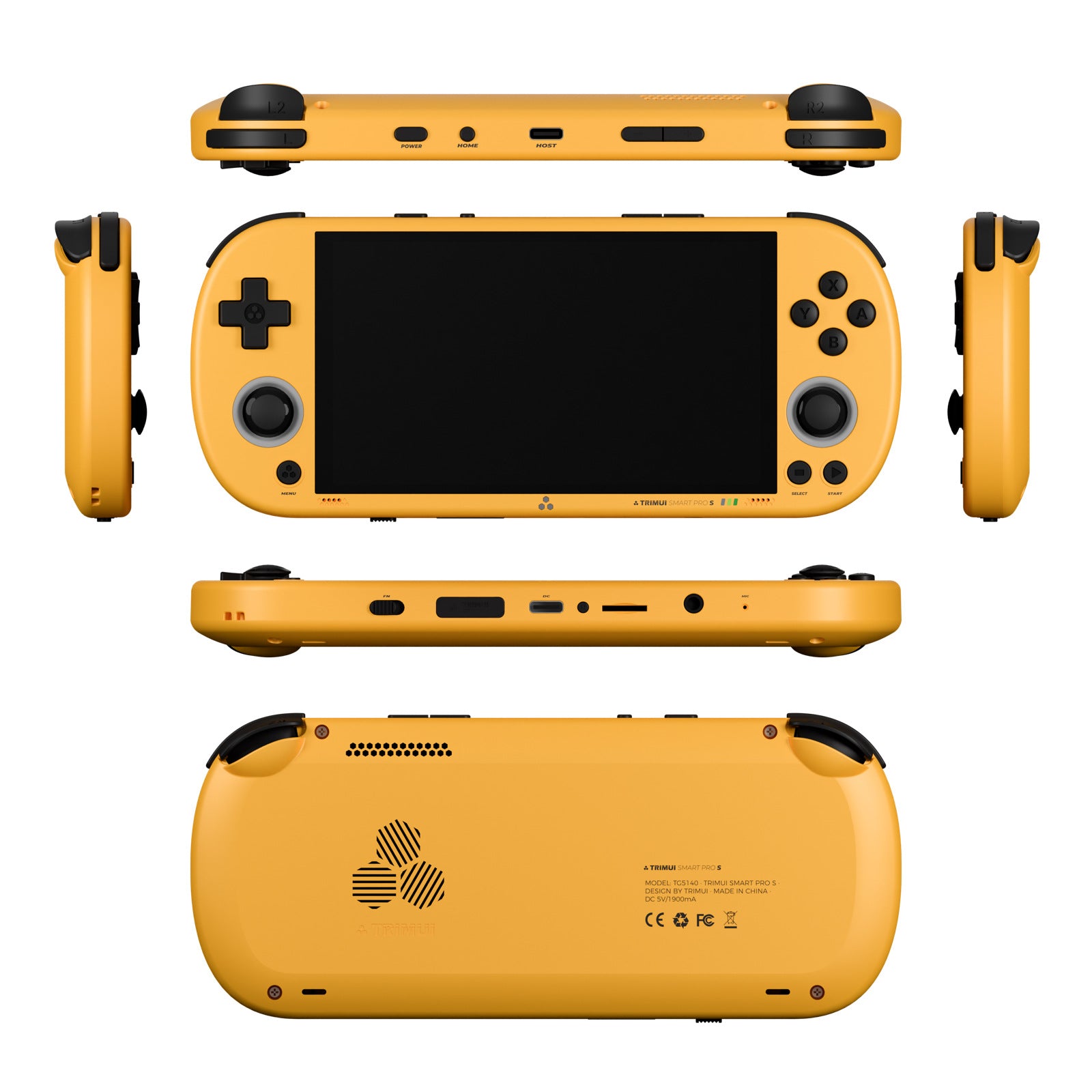 Trimui Smart Pro S Retro Handheld Game Console - Yellow